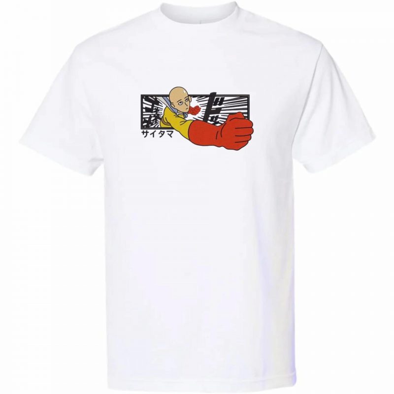 T-Shirt One Punch Man Saitama Poing – Image 2