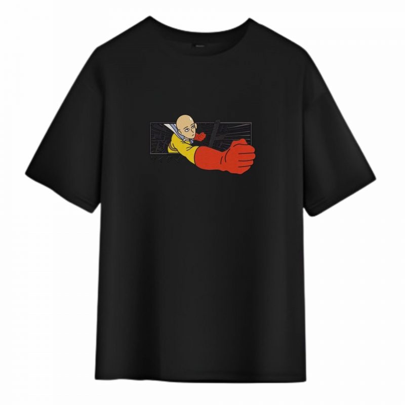 T-Shirt One Punch Man Saitama Poing