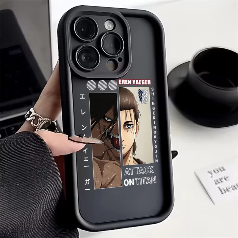 Coque Attaque Des Titans Eren Half Titan Assaillant Noir