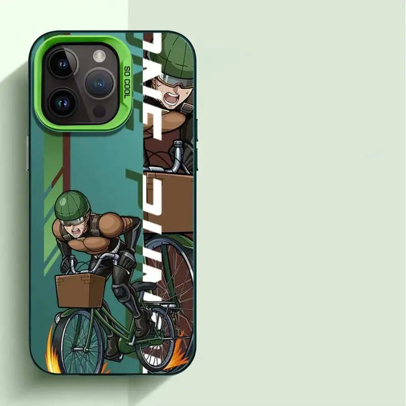 Coque One Punch Man Saitama Vélo Vert