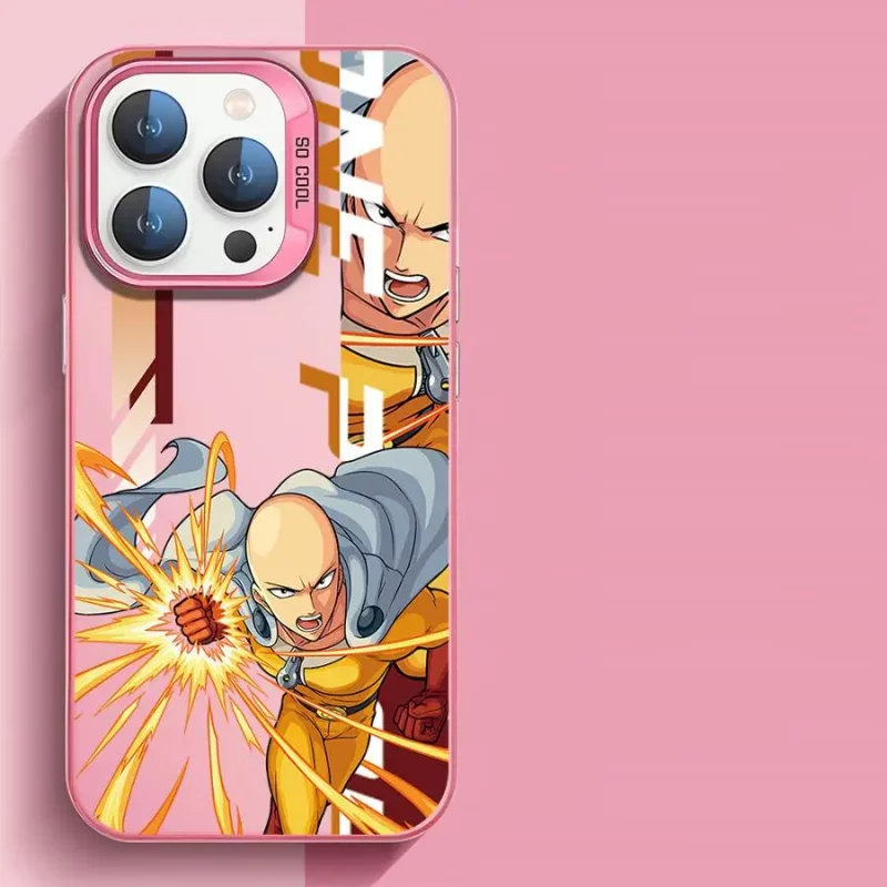 Coque One Punch Man Saitama Vole Rose