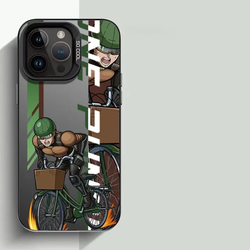 Coque One Punch Man Saitama Vélo Gris