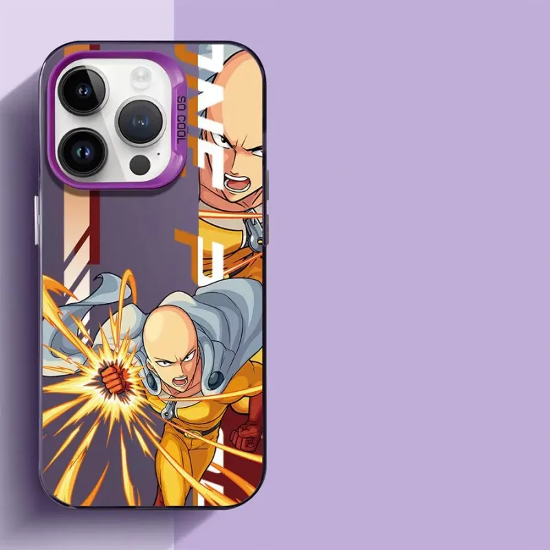Coque One Punch Man Saitama Vole Violet