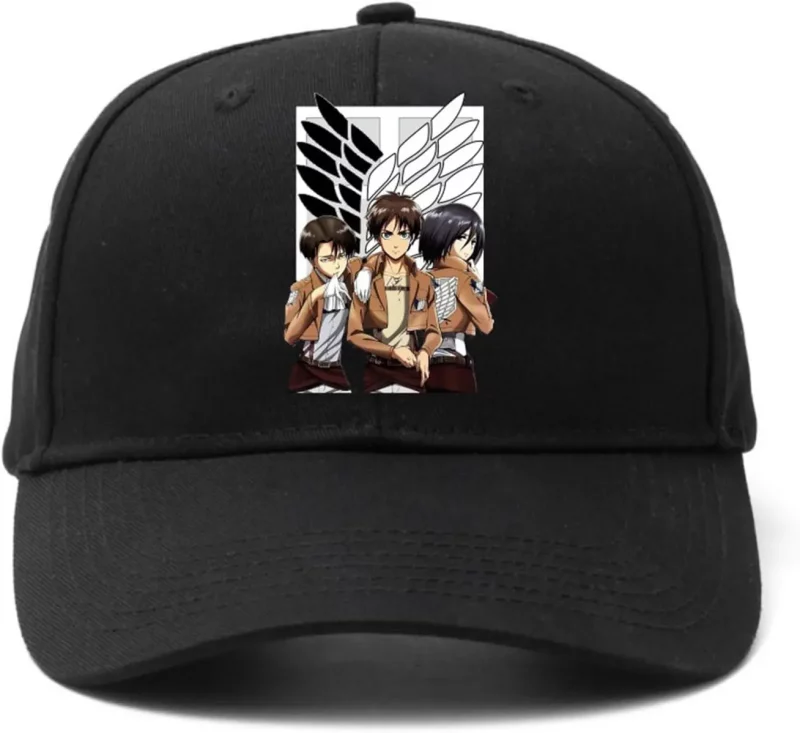 Casquette Attaque Des Titans Eren Livai Mikasa