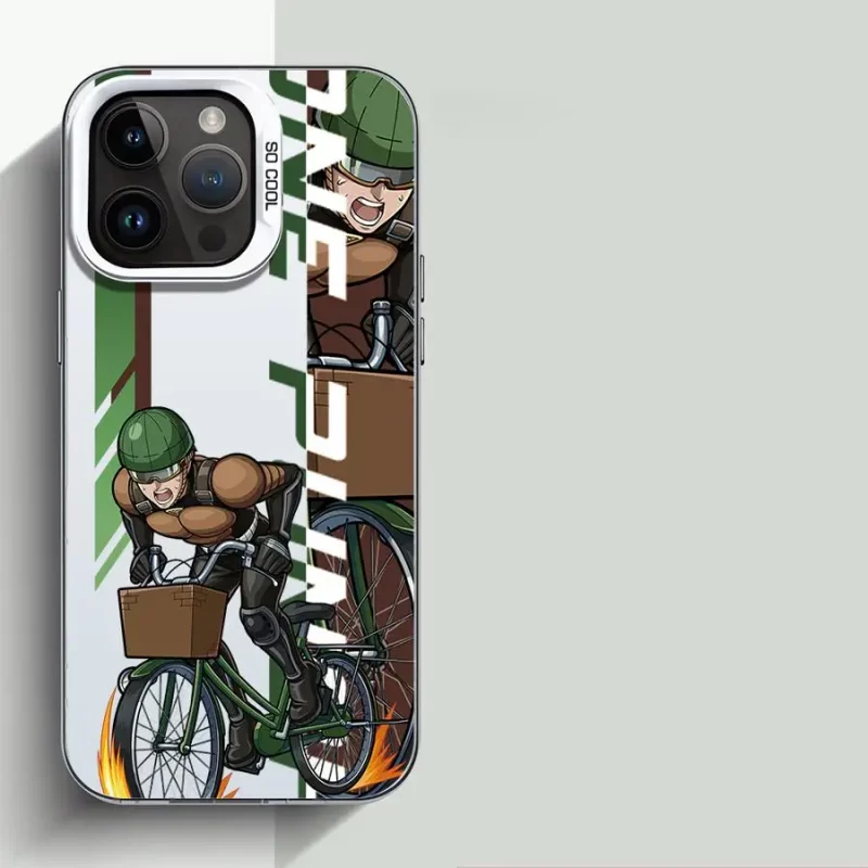 Coque One Punch Man Saitama Vélo Blanc