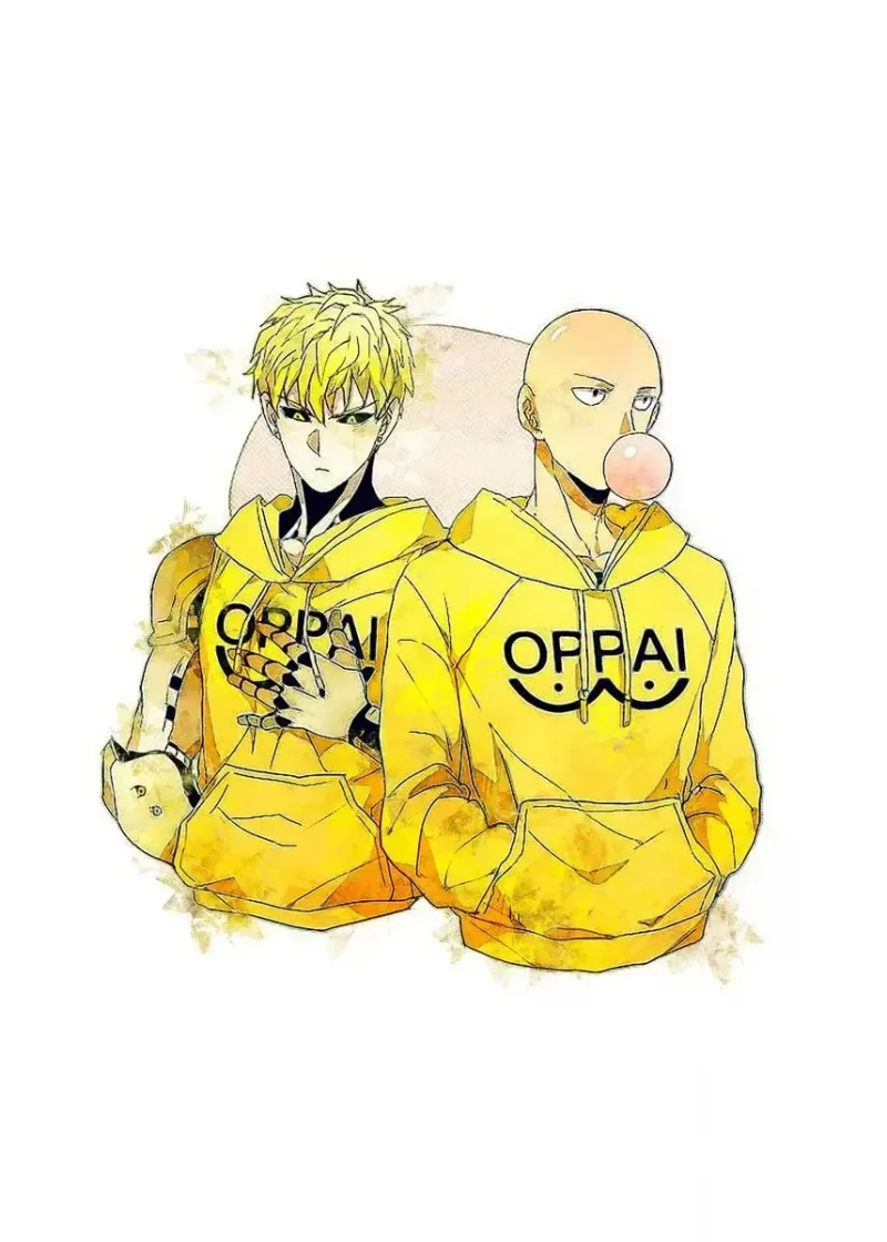 Poster One Punch Man Genos Sataima Oppai