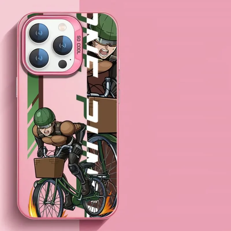 Coque One Punch Man Saitama Vélo Rose