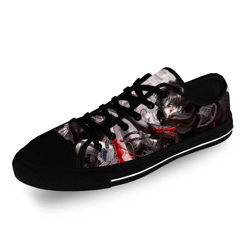 Chaussures Basses Attaque Des Titans Livai Black