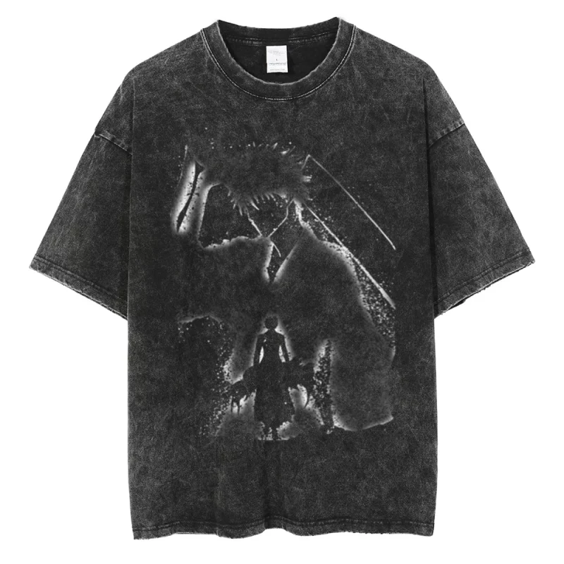 T-Shirt délavé Bleach Ichigo Sombre